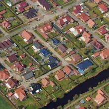Einfamilienhaussiedlung (Luftbild)