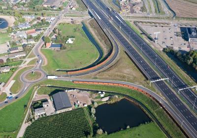 Autobahnauffahrt bei Beesd, Niederlande